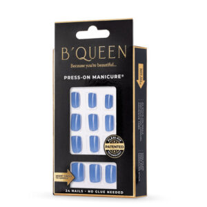 B'queen Cerulean Blue Nails (square)