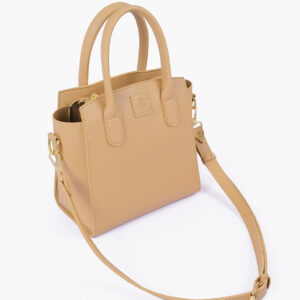 Coffee top-handle mini handbag