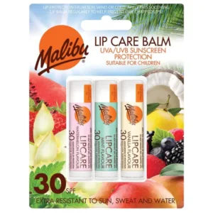 Malibu Lip Care Balm Multi 3s