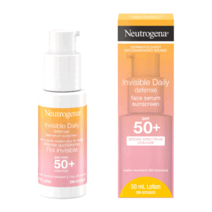 Neutrogena Invisible Daily Defence Face Serum Spf50+ Sunscreen 50ml