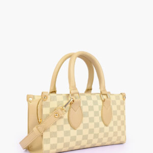 Off-white checkered on-the-go mini bag