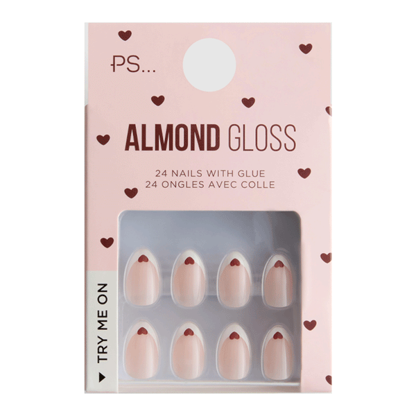 Primark Almond Nai Gloss 24s heart (211724075