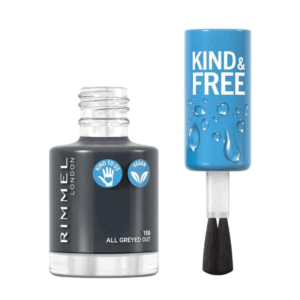 Rimmel Kind & Free Nail Polish 158 All Grey Out 8ml